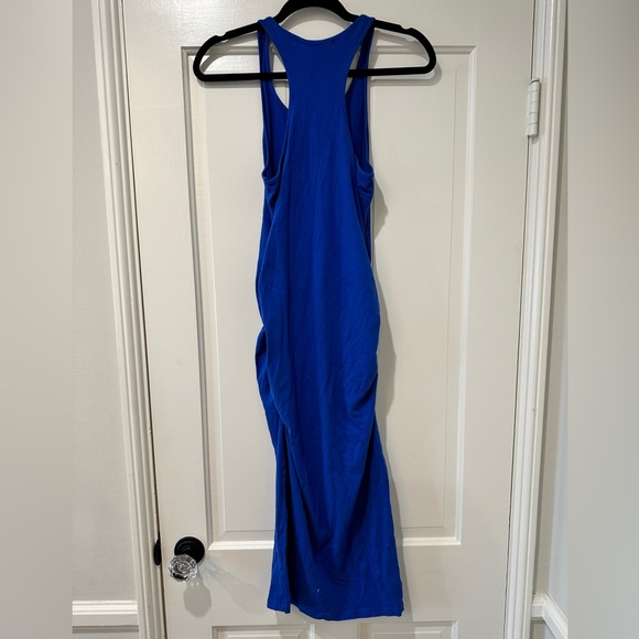 Michael Stars blue Racerback ruched midi dress - Picture 7 of 11